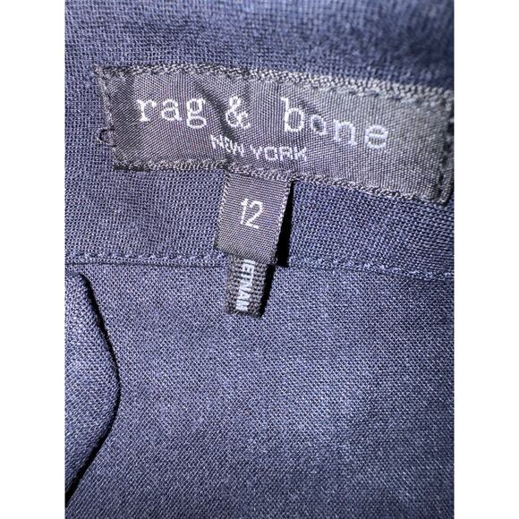 rag & bone Banks Linen-Blend Pants wide leg color salute size 12 - Picture 6 of 6